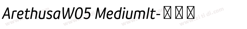 ArethusaW05 MediumIt字体转换
